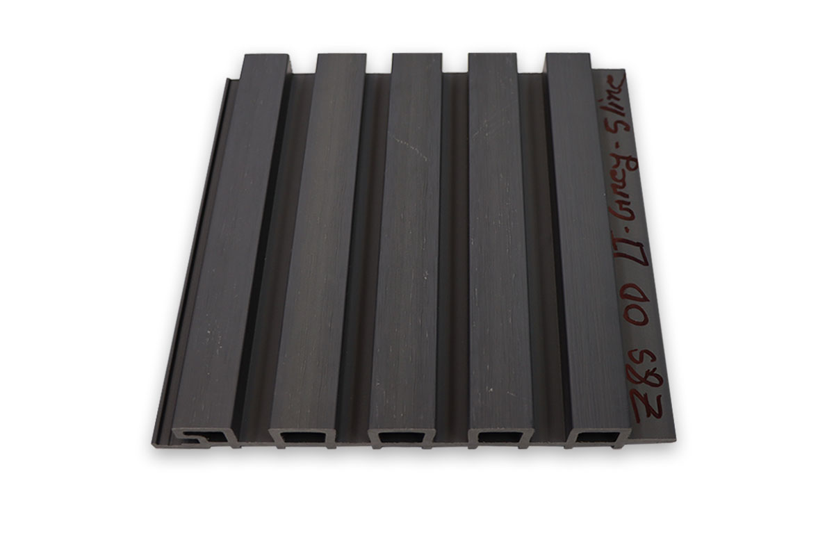 WPC (OD) LT-GREY 5 LINES Wall Cladding