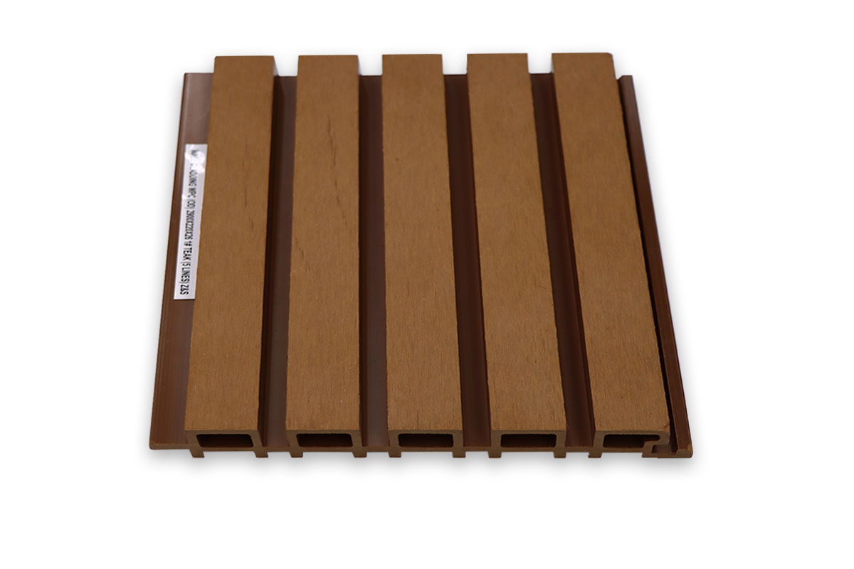 WPC (OD) TEAK 5 LINES Wall Cladding
