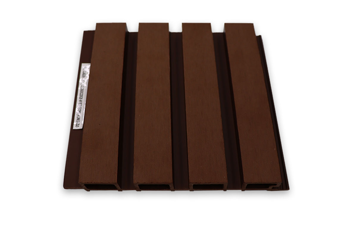 WPC (OD) #4 RED-BROWN 4 LINES Wall Cladding